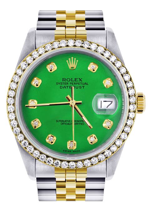 rolex datejust women's green|Rolex Datejust 36mm green dial.